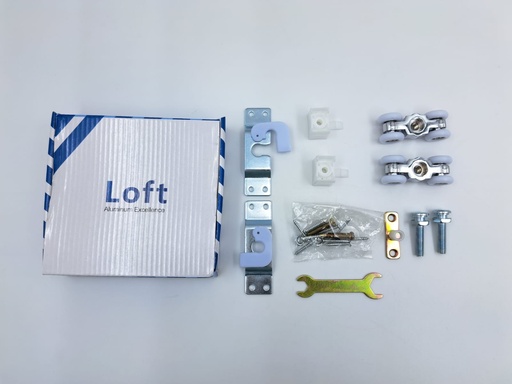 [Wheel-Sliding-Set-QD-105-S315] Sliding Set for Aluminum or Wood Doors 4 Wheels