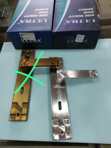 [DoorHandle-WithPlate-000153-72-SS] Door Handle With Plate 153 (SSS, 72)