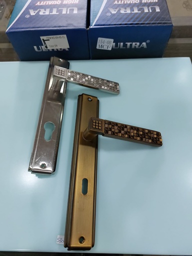 [DoorHandle-WithPlate-000154-72-SS] Door Handle With Plate 154 (SSS, 72)