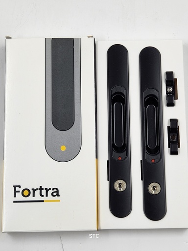 [Alum-84623-Fortra-WithKey-1-BLK] One Face Lock Premium Design with Key (Black)