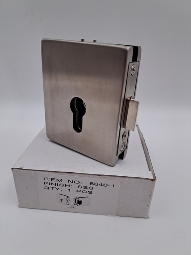 [Glass-Acce-Lock-6640-1-SSS] Collio Type Glass Lock For Electric Latch (SSS)