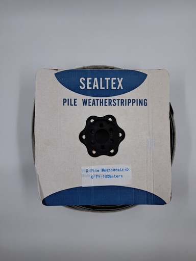 [Weatherstrip-Sealtex-Xpile-BLK] Weatherstrip X Pile (Black)