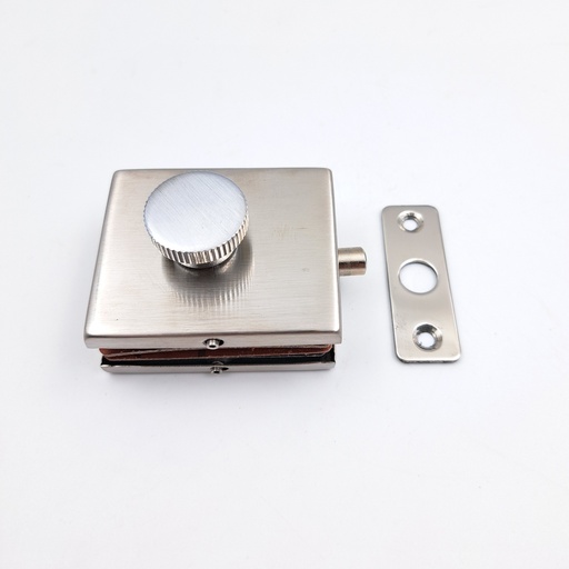 [Glass-Acce-Latch-WithCut-DL-704A-WithoutGash-SSS] Glass Latch Square With Glass Cut (SSS)