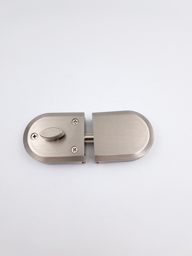 [Glass-Acce-Latch-WithCut-703-WithGash-SS] Glass Latch Half Round With Glass Cut With Gash (SSS)