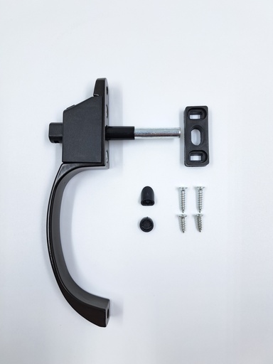 [Alum-PinHandle-WithoutKey-BLK] Pin Handle Without Key (Black)