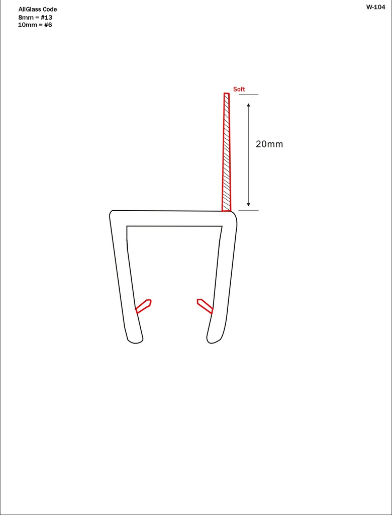 Soft-L Seal For Glass