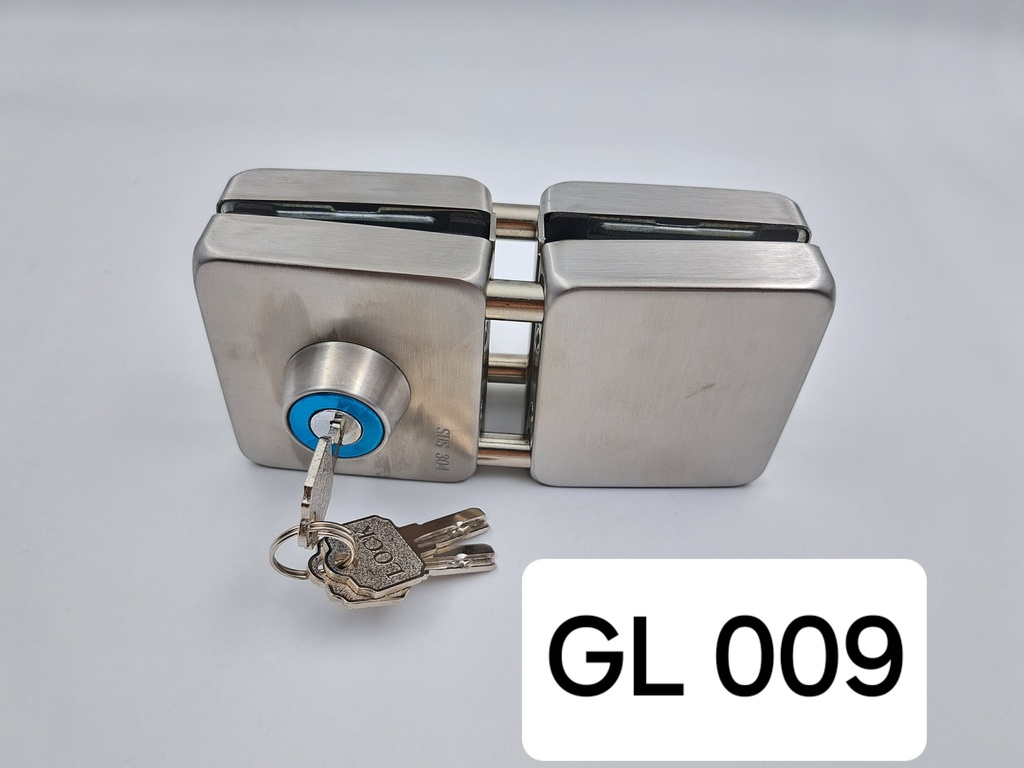 Square Glass Lock Without Glass Cut With Gash