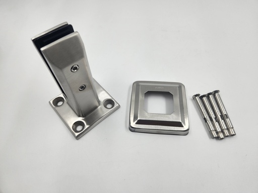 [Glass-Spigot-SP-102S-304-0800-SSS] Square Spigot For Glass (SSS, SS304, 800g)