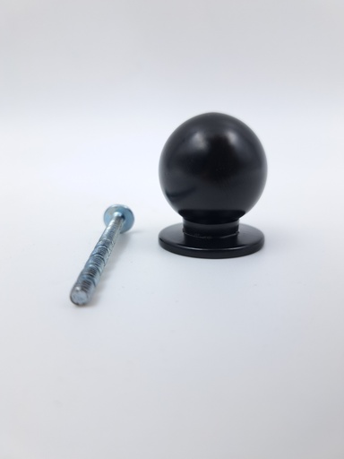 [FurnitureKnob-21066-22-BLK] Furniture Knob 21066 (Black, 22)
