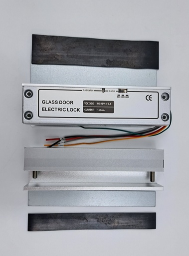 [Electric-Lock-IBA200SLD-BL-2800-ELECTRIC-BOLT-FRAMELESS-GLASS-5-Solonoid] Solenoid Glass/Glass Bolt Lock (5 wires)
