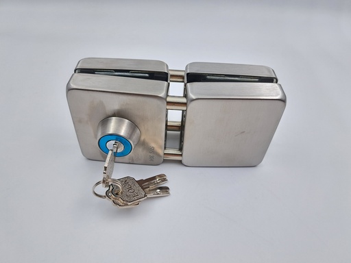 Square Glass Lock Without Glass Cut With Gash