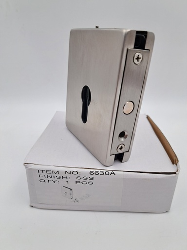 [Glass-Acce-Lock-6630-1-SSS] Collio Type Glass Lock with Pin (Pin in middle)